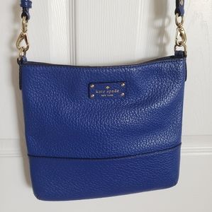 Kate spade pebbled cobalt blue Cross body